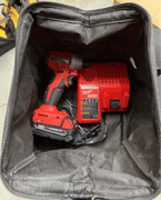 Milwaukee charger brushless drill and battery with bag new