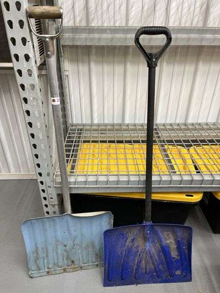 2 snow shovels