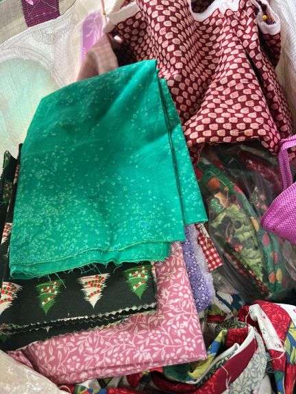 Fabric and ribbon