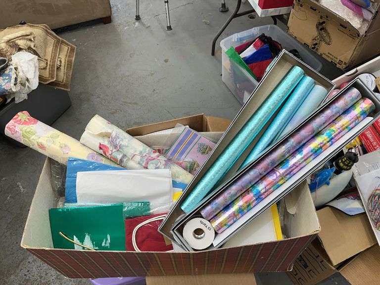 Wrapping paper bags gift wrap ribbon and more lot