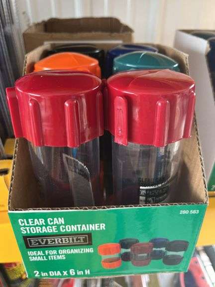 Clear can storage containers