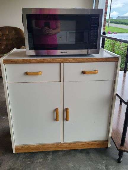 Microwave, Cabinet Stand & Shelf