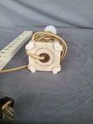 Vintage Electric Lamp & Assort. of Shades
