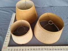 Vintage Electric Lamp & Assort. of Shades