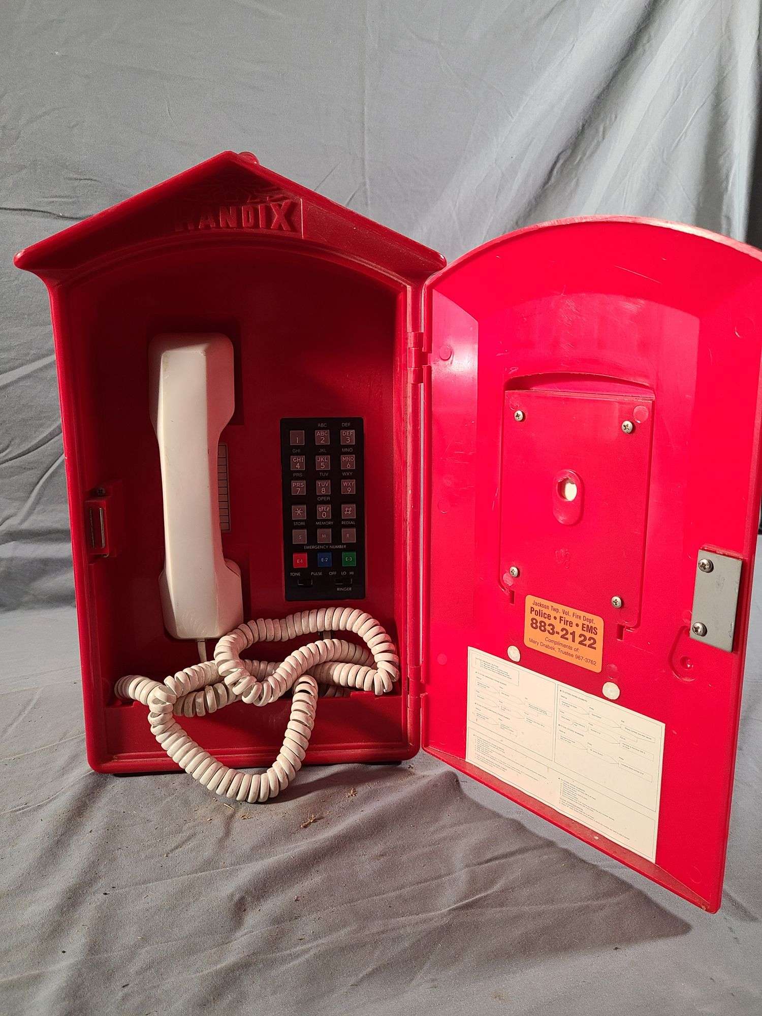 Vintage Randix Fire Call Box Wall Phone - T&S Auction Service