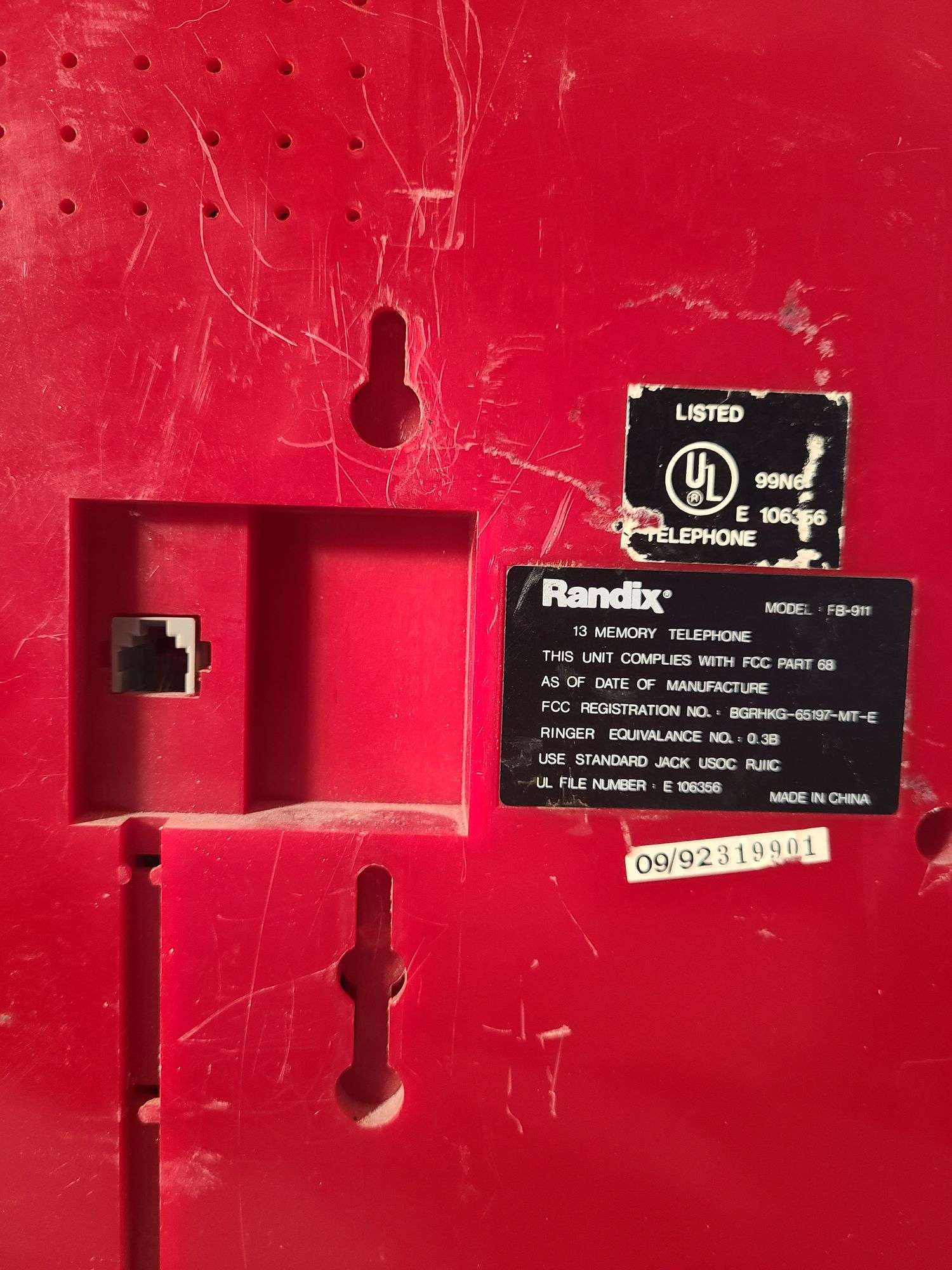 Vintage Randix Fire Call Box Wall Phone - T&S Auction Service