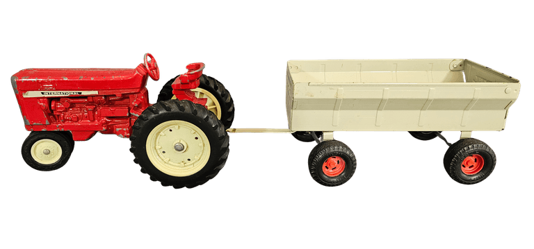 ERTL International die-cast Toy Tractor & Wagon