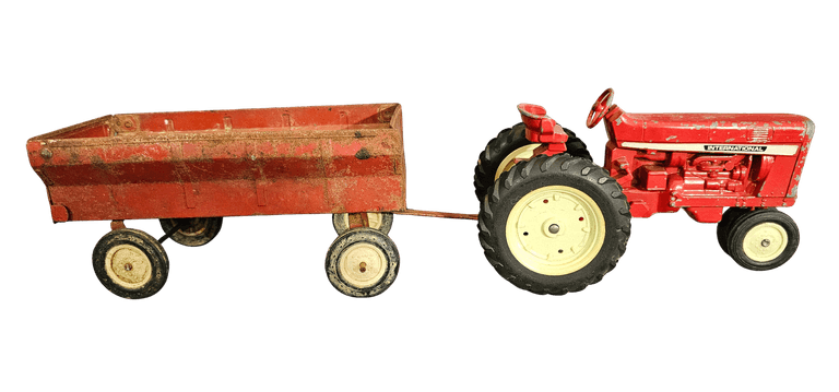 Vintage ERTL International Tractor & Wagon