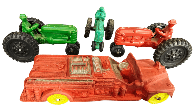 Vintage Auburn Tractors & Fire Truck