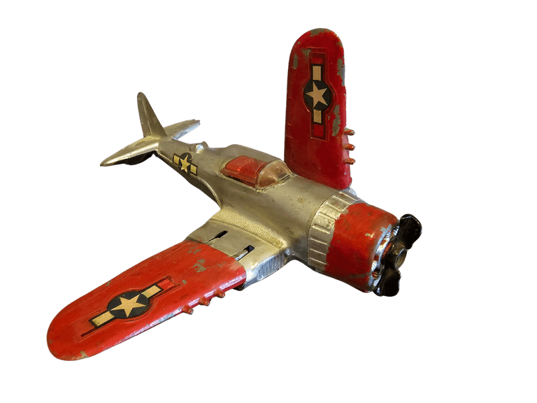 Vintage Hubley Kiddie Toy Airplane