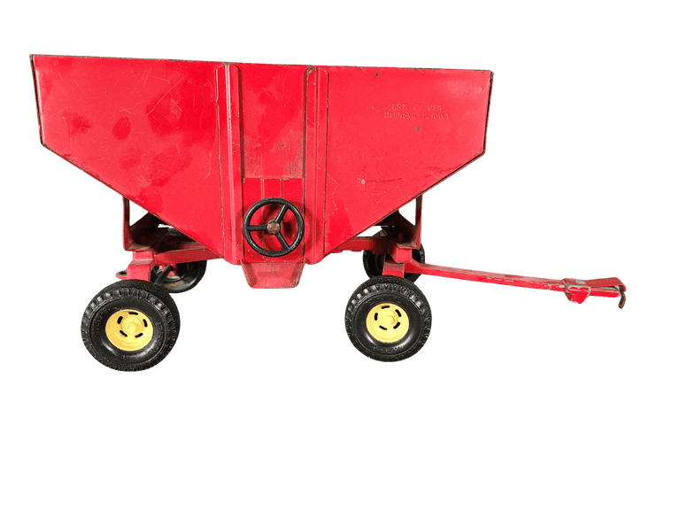 Vintage ERTL Red Gravity Grain Wagon Model