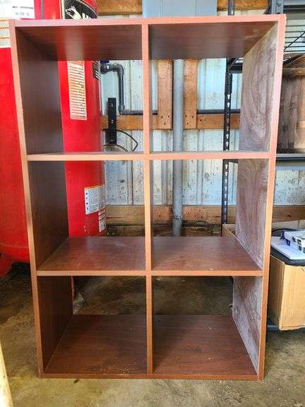 Wood Cabinet & Step Stool & Assortment of Books & Magazines & other items
