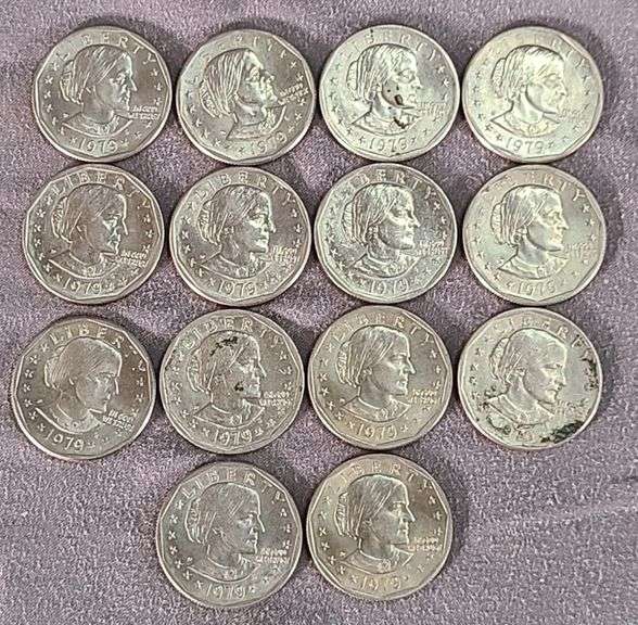 14 Susan B. Anthony dollars