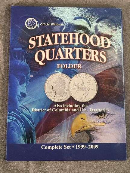 State Quarter book (50 out of 56 filled)