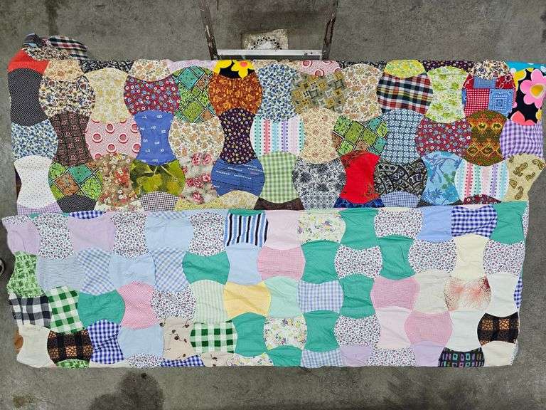 Two quilt tops and quilting literature