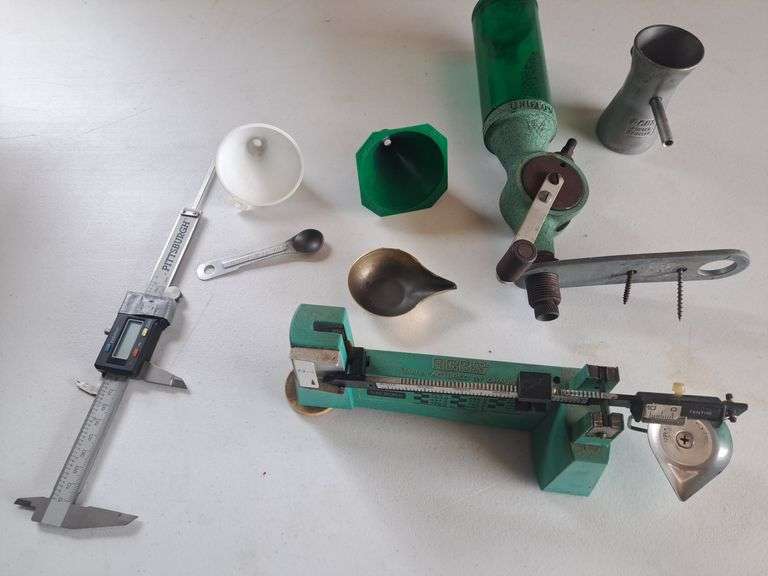 RCBS Reloading Tools and Accessories Lot with Scale and Caliper