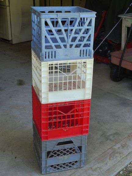 4 milk crates