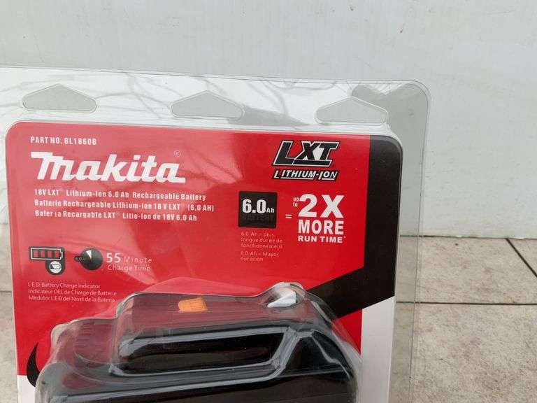 Makita 18V LXT lithium ion 6.0AH rechargeable battery