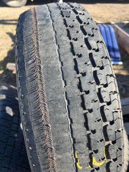 5 trailer tires/rims 14” & 15”