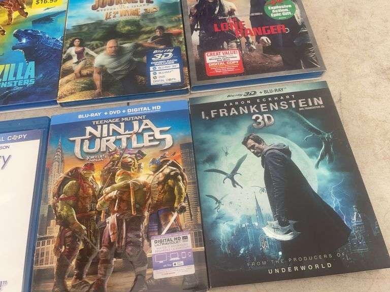 Quantity of Blu-ray DVDs