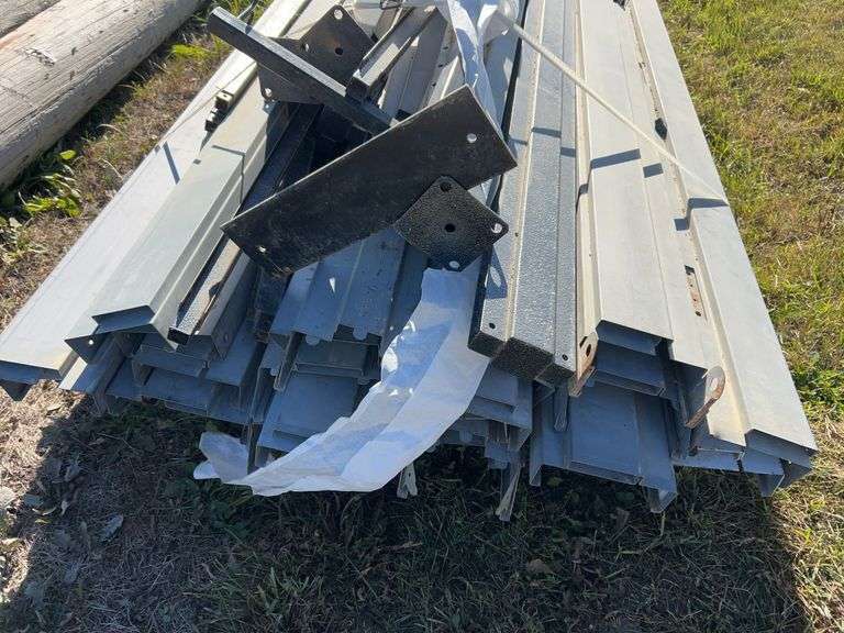 Pallet of misc shelving brackets