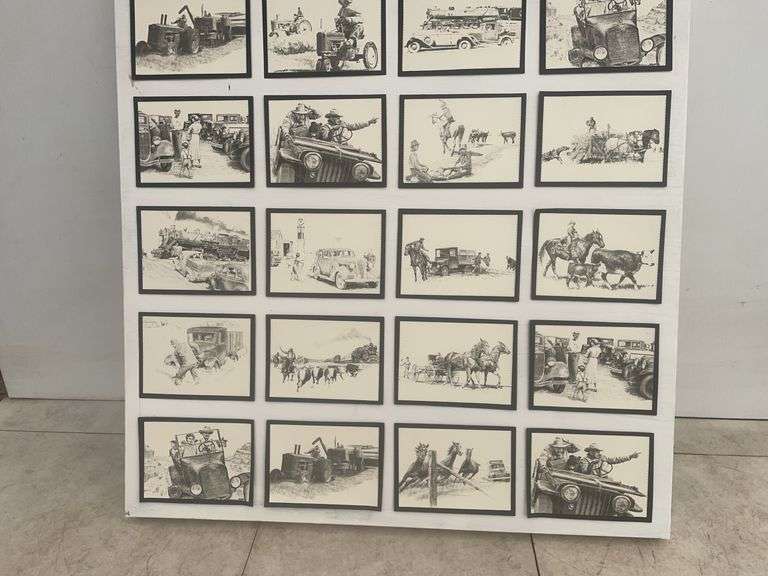 Collage of vintage scenery