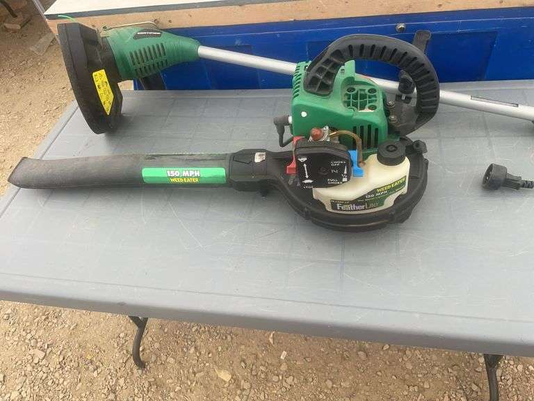 Weed eater gas motor blower - untested but has a nice compression, a working electric weed eater whi