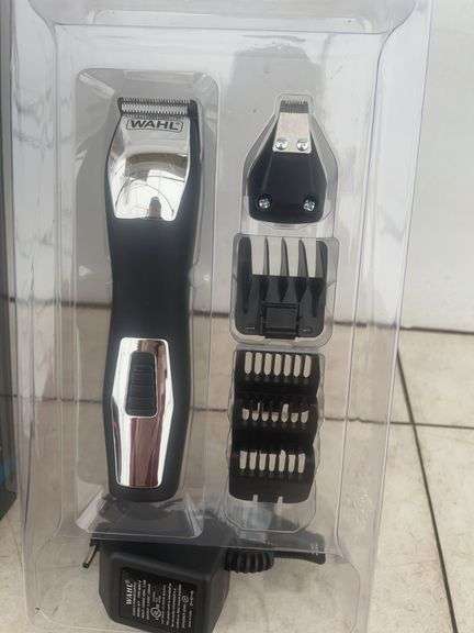 Pair of unused cordless WAHL beard trimmers, comes with charger