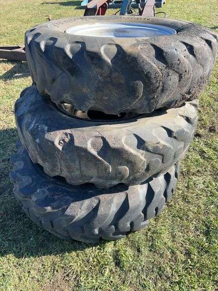 3 tires/rims 13.00-24TG Styrofoam Filled