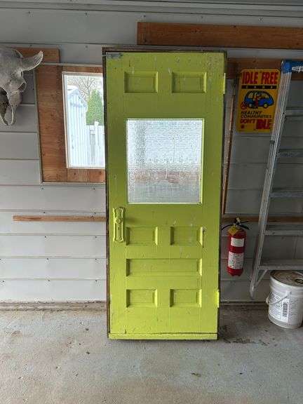 OFFSITE MELFORT: 32"x80" Antique fir door
