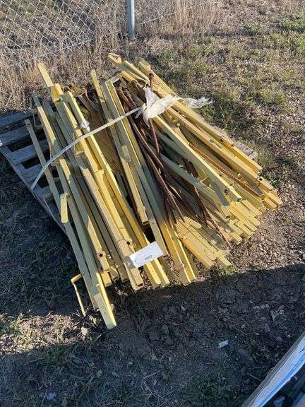 Pallet of shelving brackets