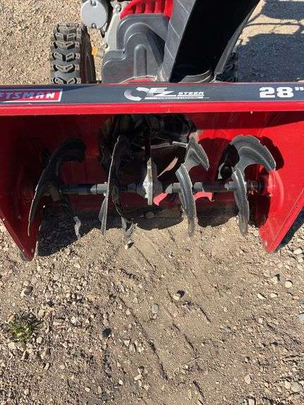 Craftsman 28” electric start snowblower - runs