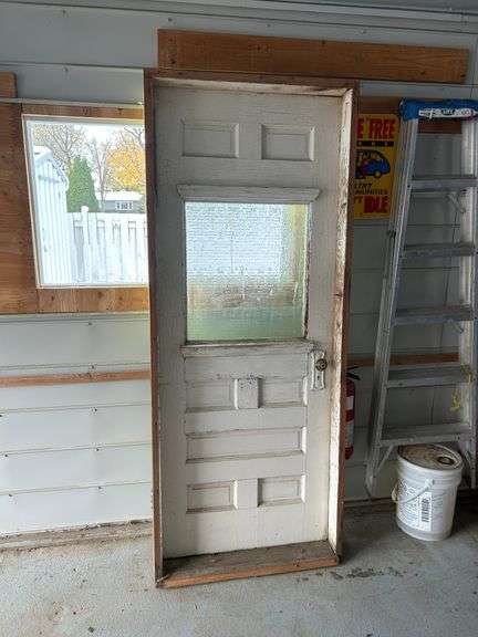 OFFSITE MELFORT: 32"x80" Antique fir door