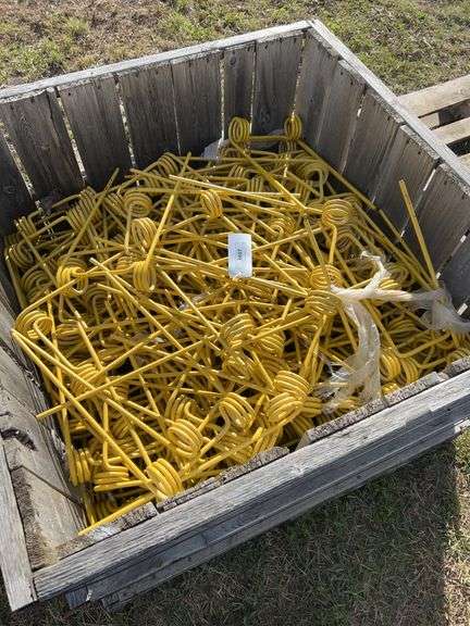 Qty of 3/8”x18” Yellow harrow tines