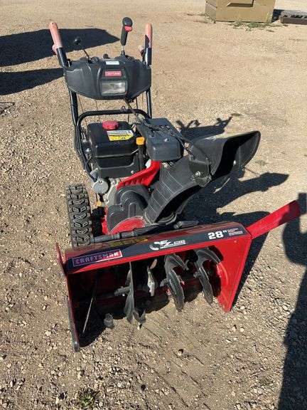Craftsman 28” electric start snowblower - runs