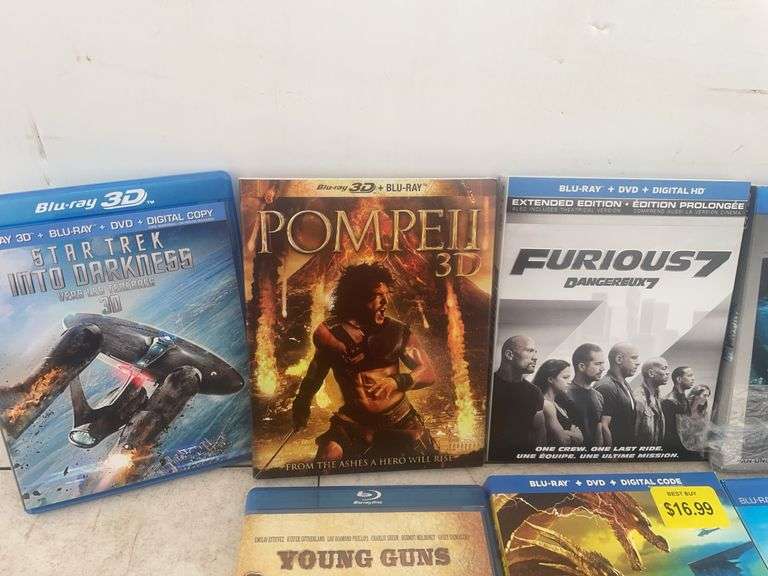 Quantity of Blu-ray DVDs