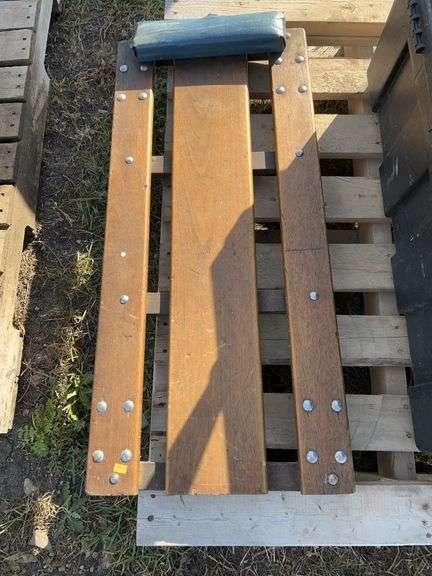 Shop creeper, plastic tool box and Snap-On stool