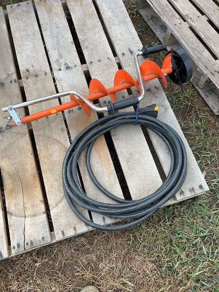 RV extension cord, manual ice auger