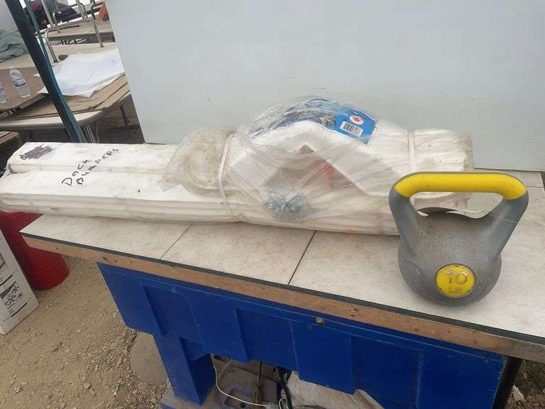 Dock bumpers (2) 47” side (1) 24” corner and a 10 pound weight