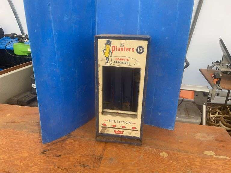Vintage planters peanuts dispenser for restoration or display