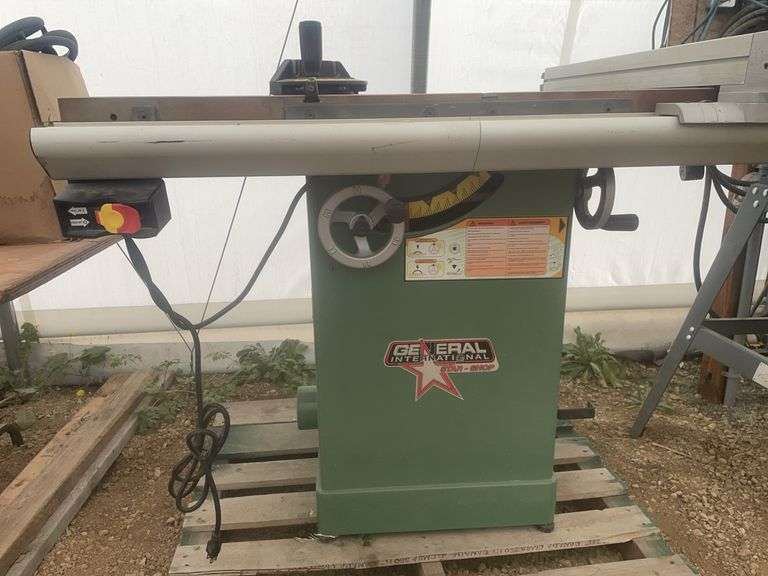 General 2 hp heavy duty table saw owner says good working condition