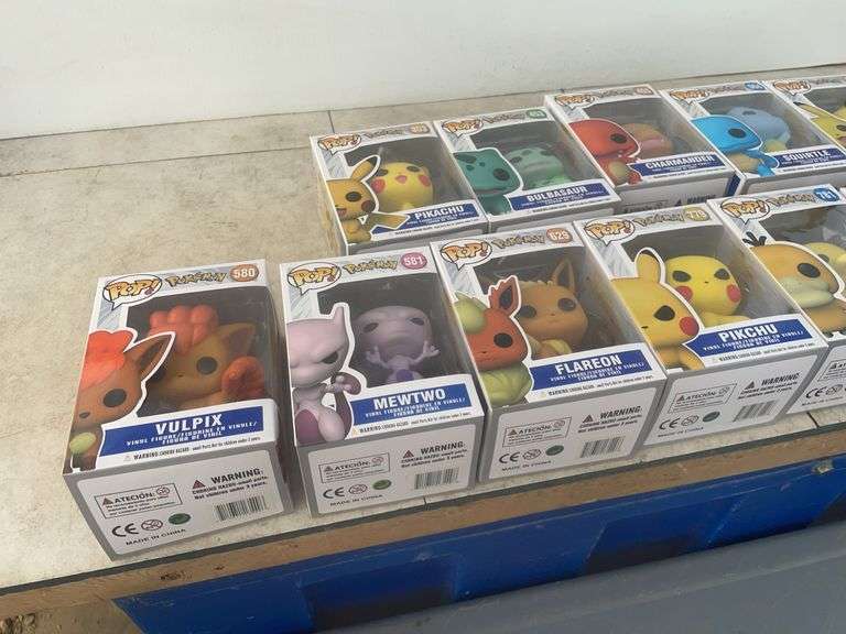 12 Pokémon, number 353, 453, 455, 504, 553, 580, 581, 629, 779, 781, 843, 850