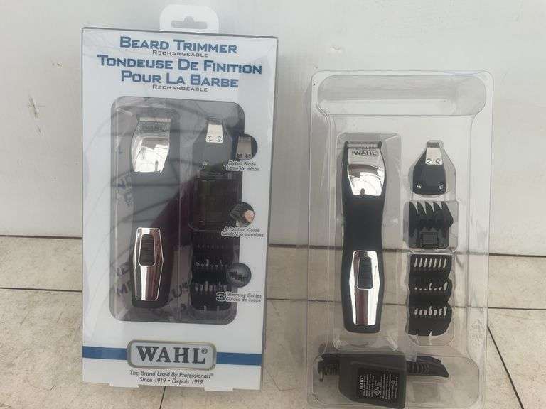 2 sets of unused WAHL beard trimmers, cordless comes with a charger
