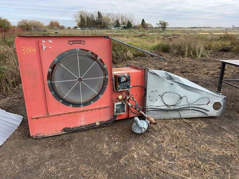 25hp 3phase aeration fan c/w supplemental water heater - hasn’t been used in few years