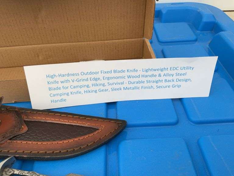 High hardness outdoor fixed blade knife, blade approximately 5"