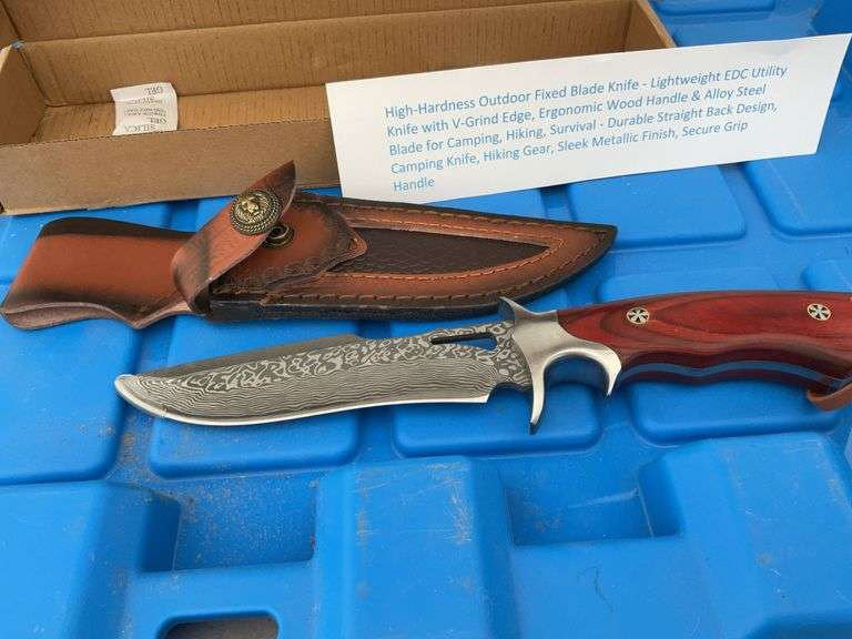 High hardness outdoor fixed blade knife, blade approximately 5"