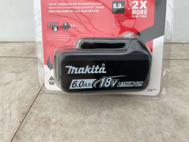 Makita 18V LXT lithium ion 6.0AH rechargeable battery
