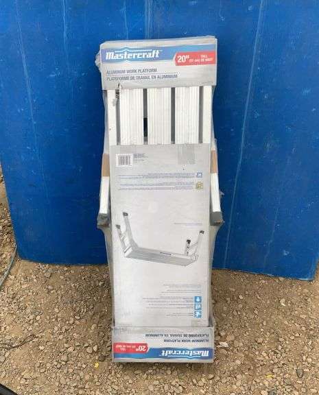 20" tall aluminum work platform - unused