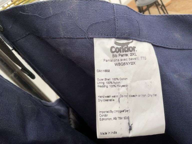 Pair of unused 2XL Lined bib overalls