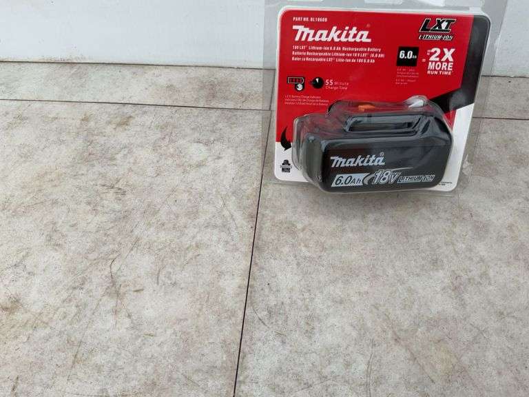 Makita 18 V LXT lithium ion, 6.0 AH rechargeable battery